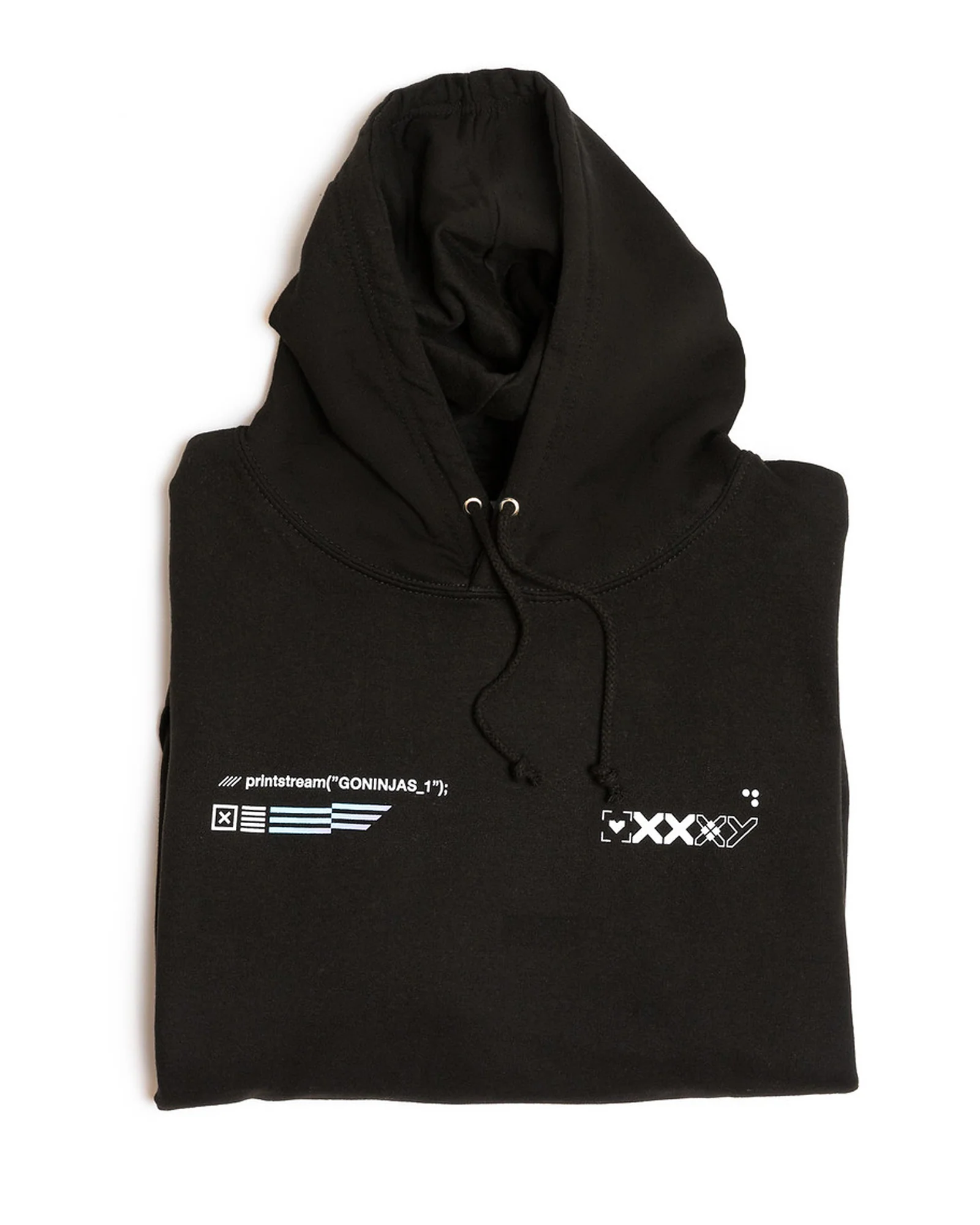 Black Printstream Hoodie - Image 2