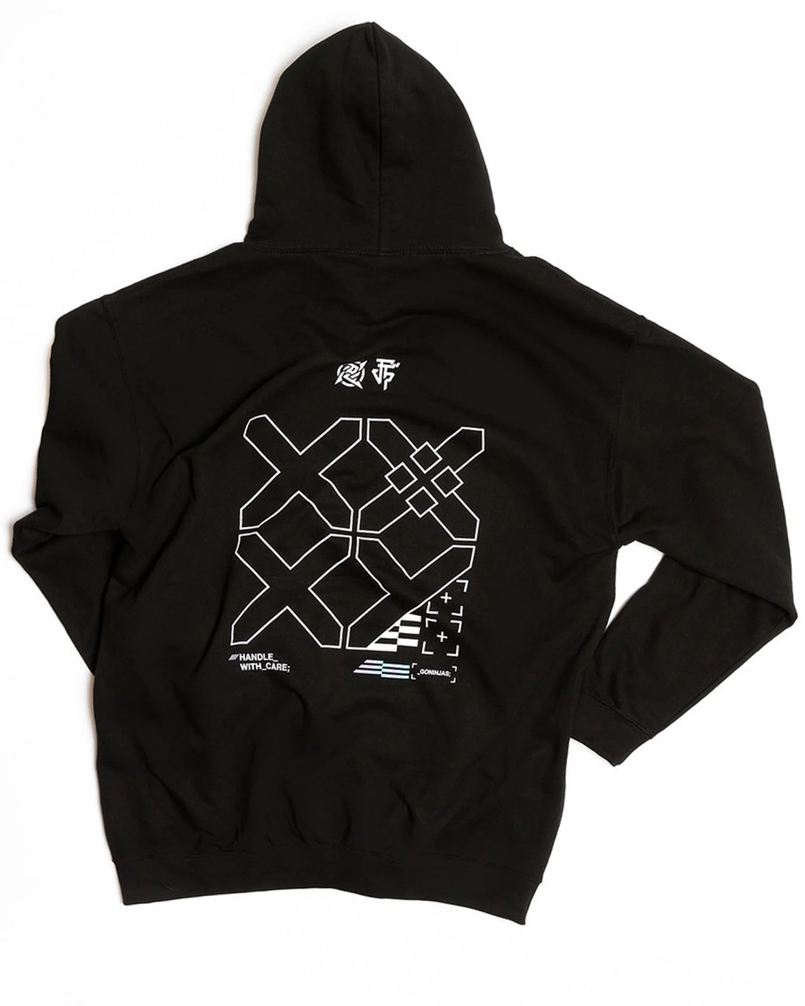 Black Printstream Hoodie - Image 3
