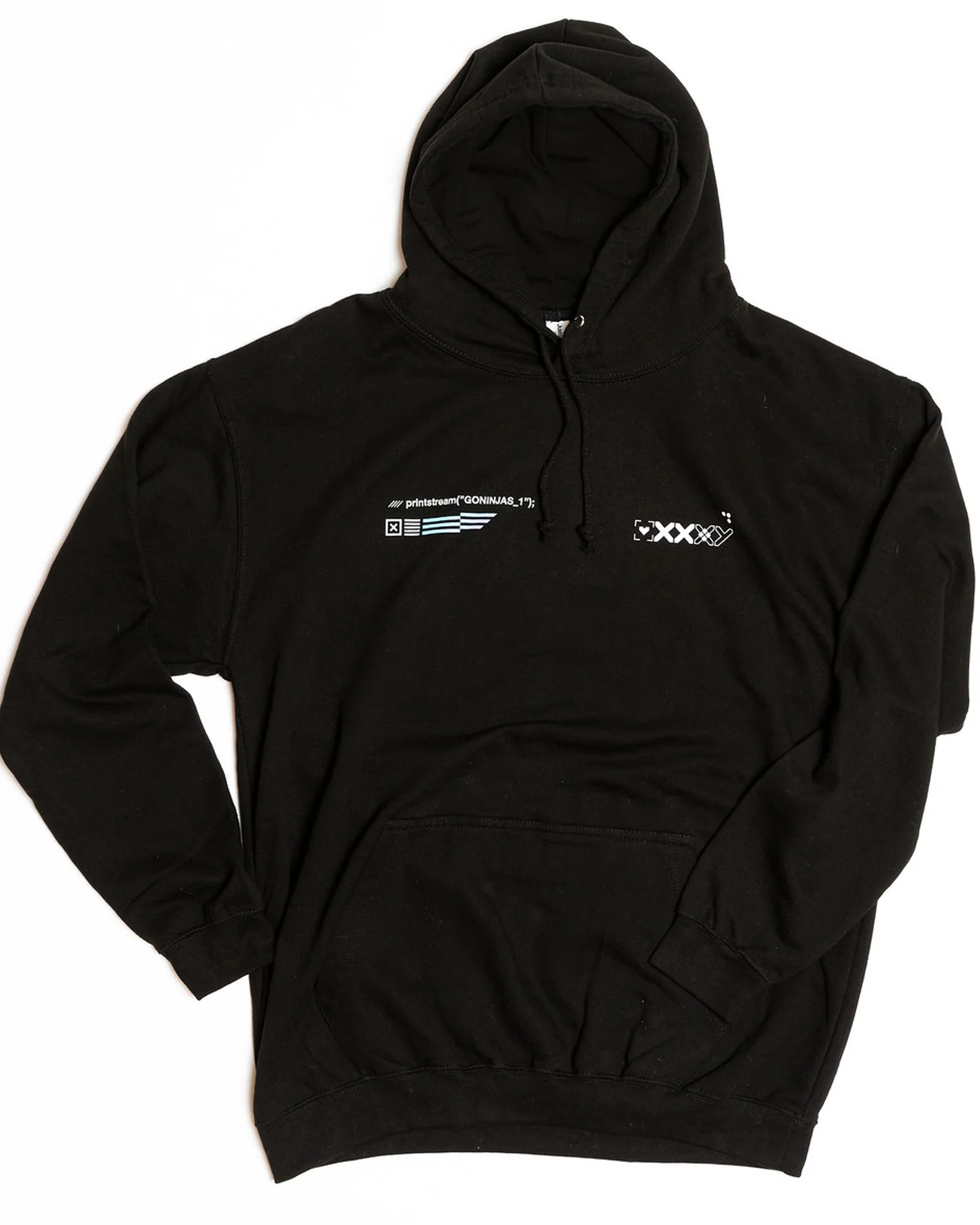 Black Printstream Hoodie - Image 4