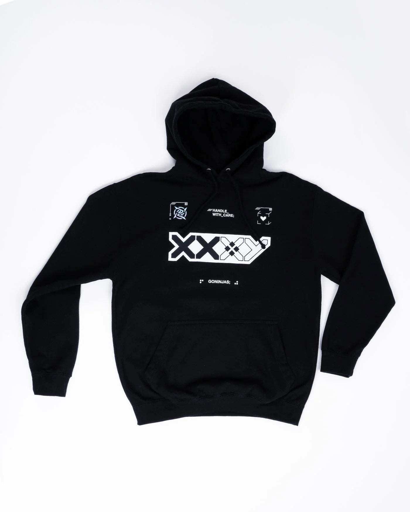 Black Printstream Hoodie - Image 4