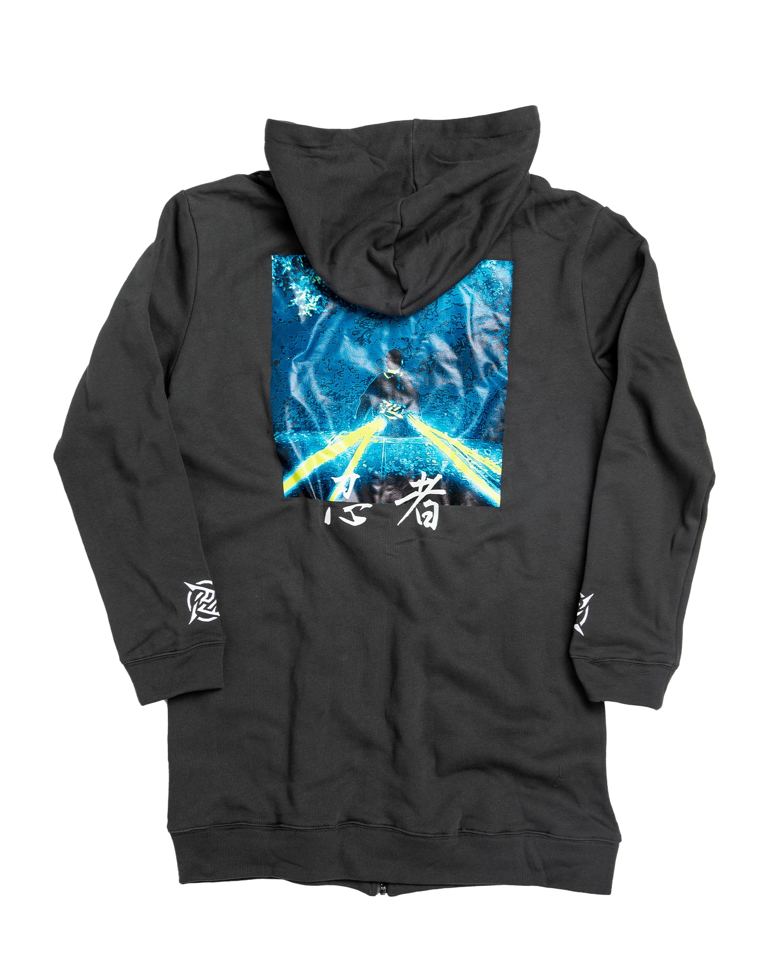 Ninjutsu Collection - Long Hoodie Gray - Image 3