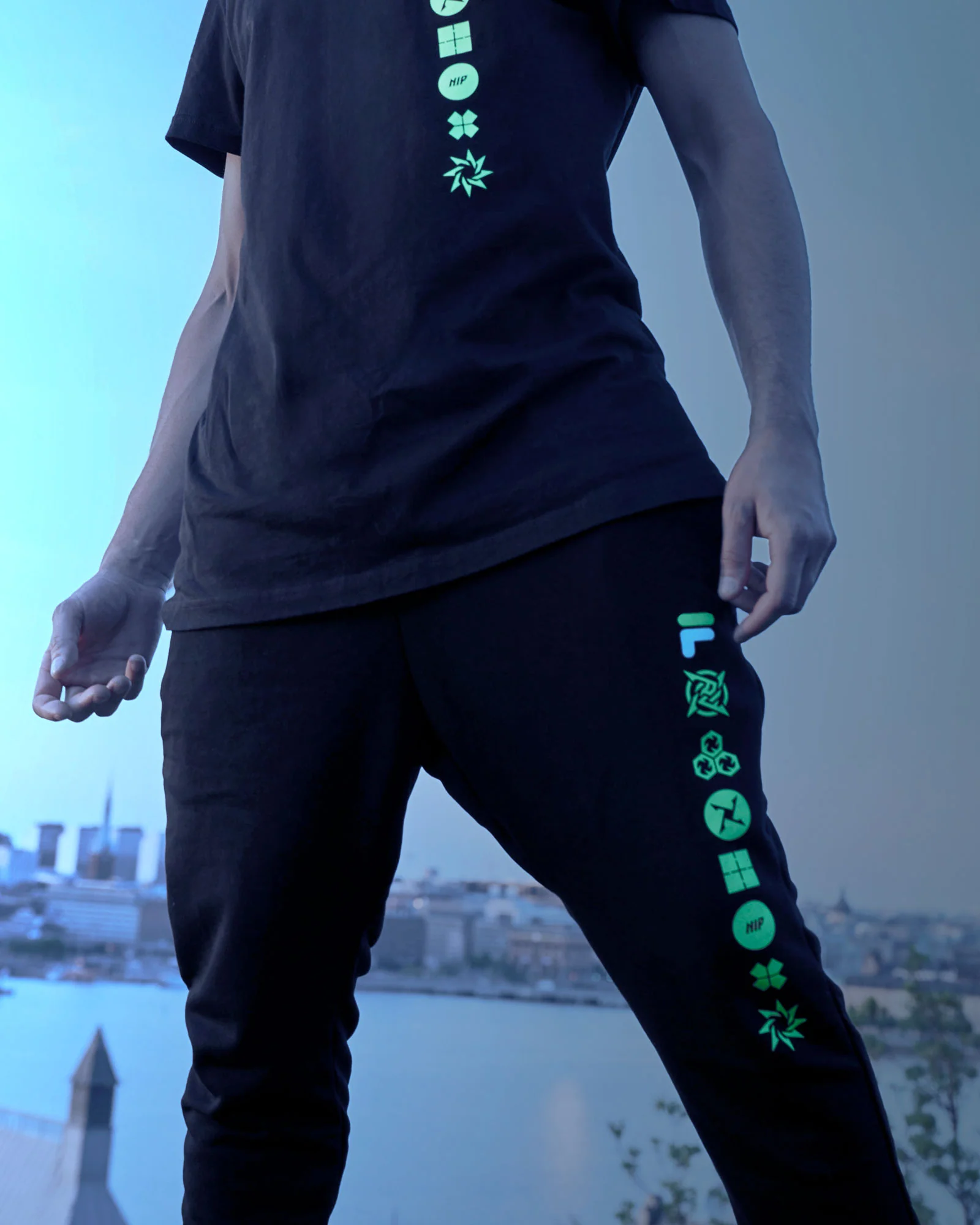 Shinobi Shozoku - NIPxFILA Sweatpants - Image 3