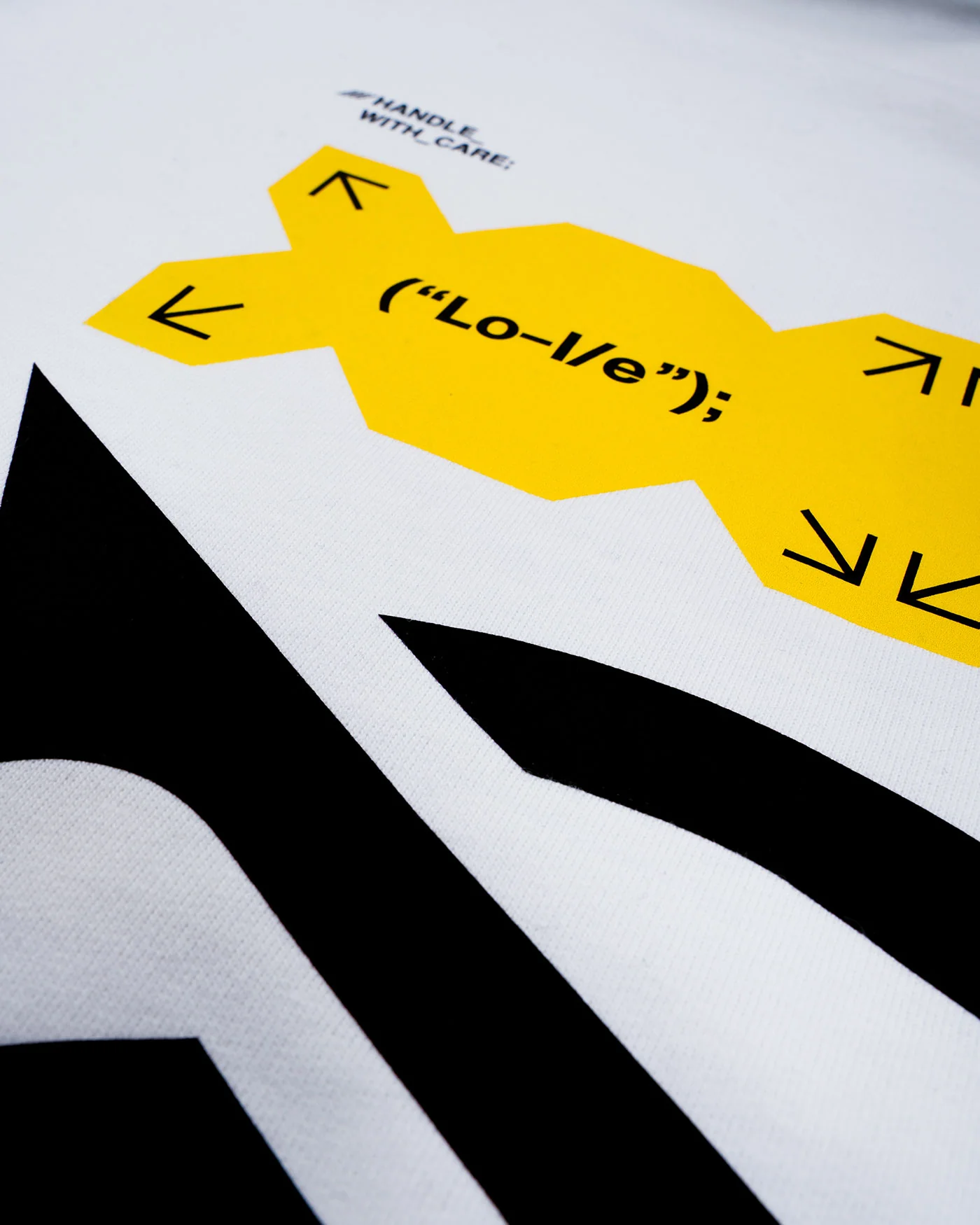 White Printstream Hoodie | "Lo-I/e" - Image 3