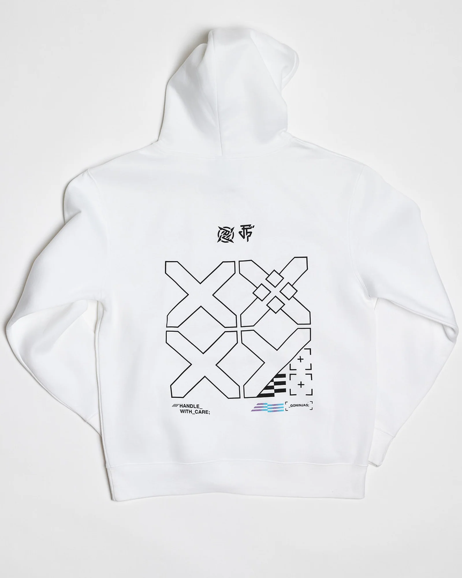White Printstream Hoodie - Image 2
