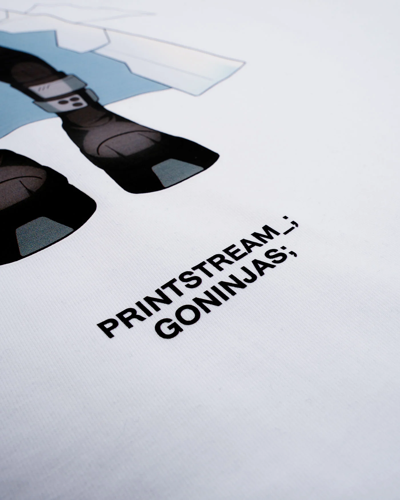 White Printstream T-Shirt | Heather - Image 4